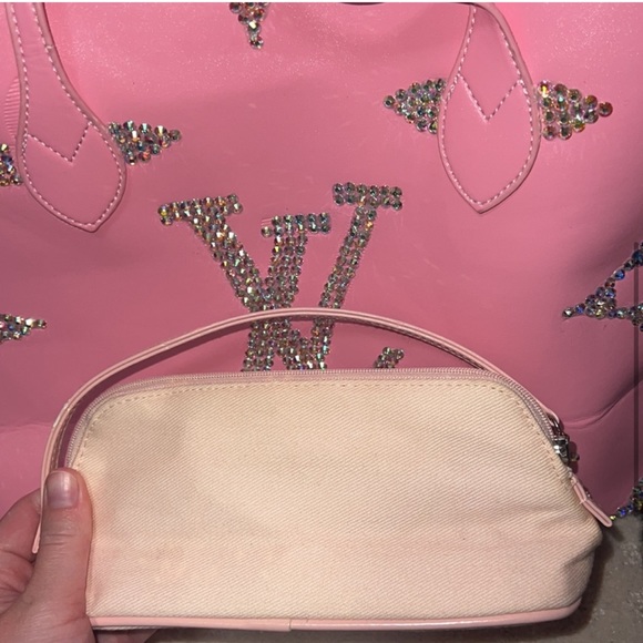 Dior bag pouch wristlet makeup cosmetic case beauty pink vintage y2k deadstock - Picture 4 of 8